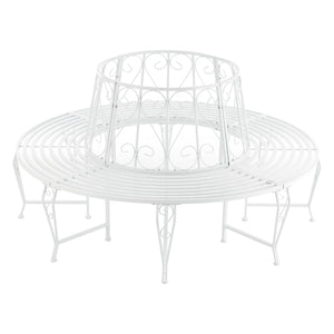 Banca gardina Sorrent rotunda 160 x 84 cm culori diferite [en.casa] 
