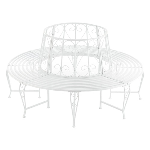 Banca gardina Sorrent rotunda 160 x 84 cm culori diferite [en.casa] 