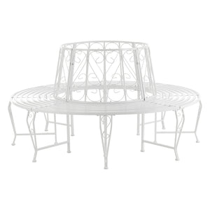 Banca gardina Sorrent rotunda 160 x 84 cm culori diferite [en.casa] 