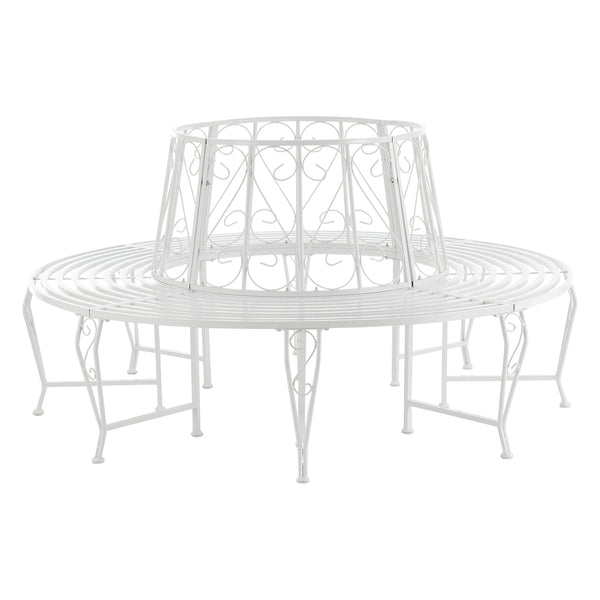 Banca gardina Sorrent rotunda 160 x 84 cm culori diferite [en.casa] 