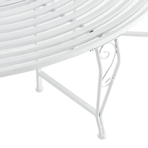 Banca gardina Sorrent rotunda 160 x 84 cm culori diferite [en.casa] 