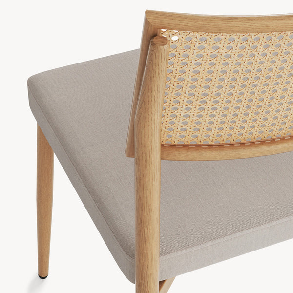 Set scaune bucatarie Jördfjok 79x49x57 cm bej/efect ratan [en.casa] 