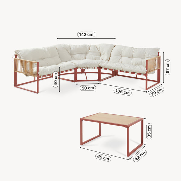Garnitura gradina Karg [casa.pro]