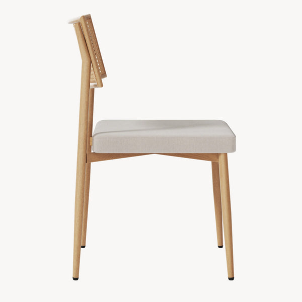 Set scaune bucatarie Jördfjok 79x49x57 cm bej/efect ratan [en.casa] 