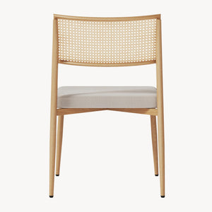 Set scaune bucatarie Jördfjok 79x49x57 cm bej/efect ratan [en.casa] 
