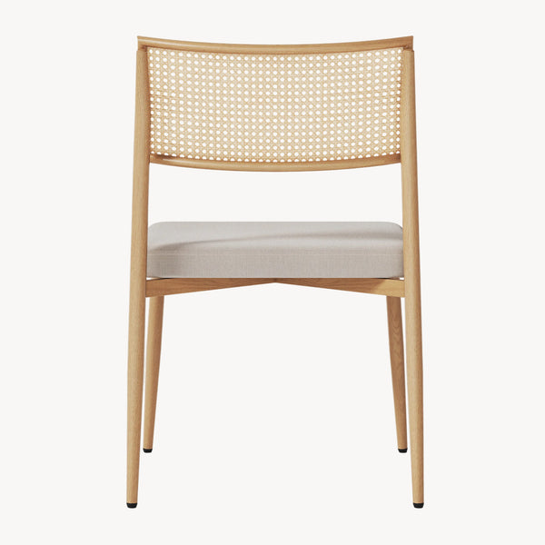 Set scaune bucatarie Jördfjok 79x49x57 cm bej/efect ratan [en.casa] 