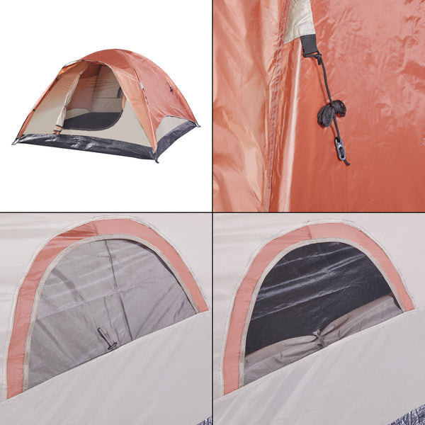 Cort camping Bergeijk 213x213x130cm culori diferite [pro.tec]