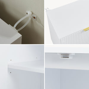 Comoda cu 2 usi Trondi 75x80x40 cm [en.casa] 