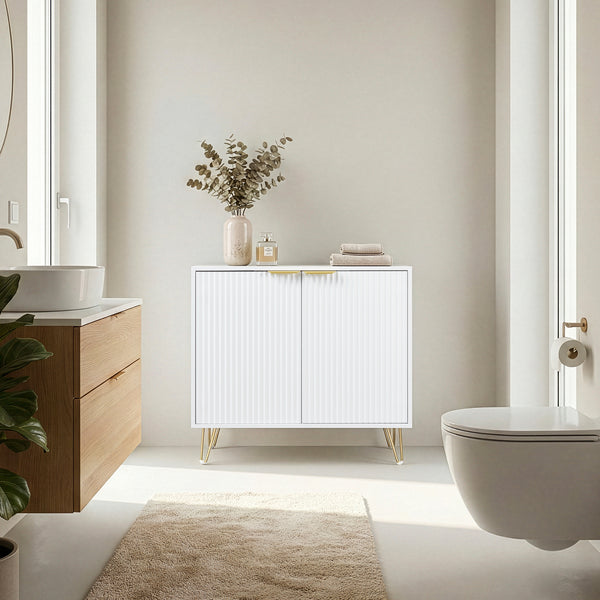 Comoda cu 2 usi Trondi 75x80x40 cm [en.casa] 