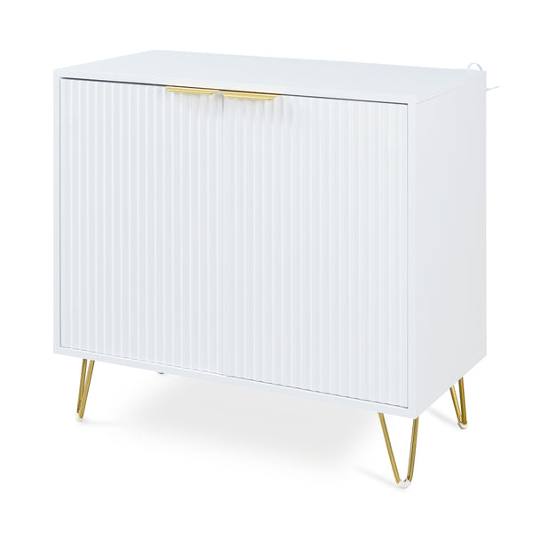 Comoda cu 2 usi Trondi 75x80x40 cm [en.casa] 