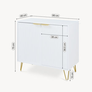 Comoda cu 2 usi Trondi 75x80x40 cm [en.casa] 