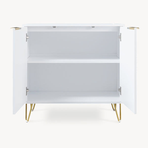 Comoda cu 2 usi Trondi 75x80x40 cm [en.casa] 