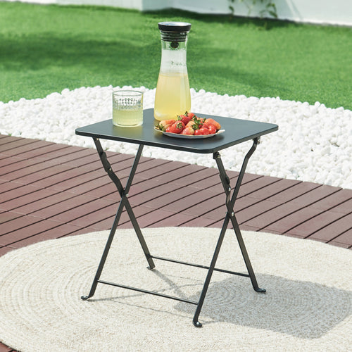 Masa camping pliabila Vegårshei 45x40x40cm otel [en.casa]
