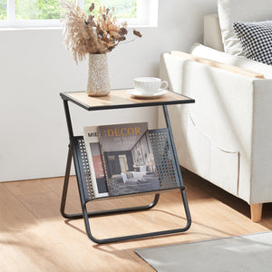 Masuta cu suport ziare Jäller 48x40x30 cm [en.casa]