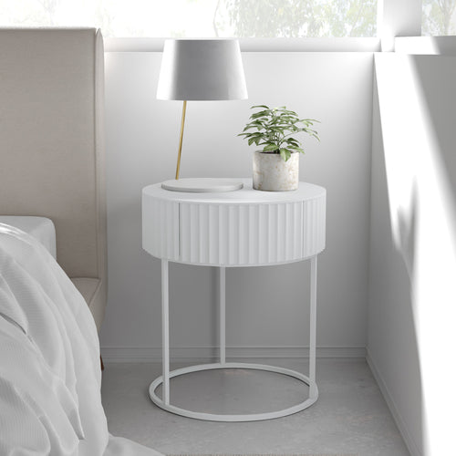 Masuta cu sertar Rill 46x40 cm [en.casa]