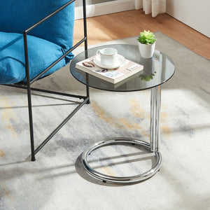 Masuta rotunda Ylivieska 46x44,5 cm metal [en.casa]
