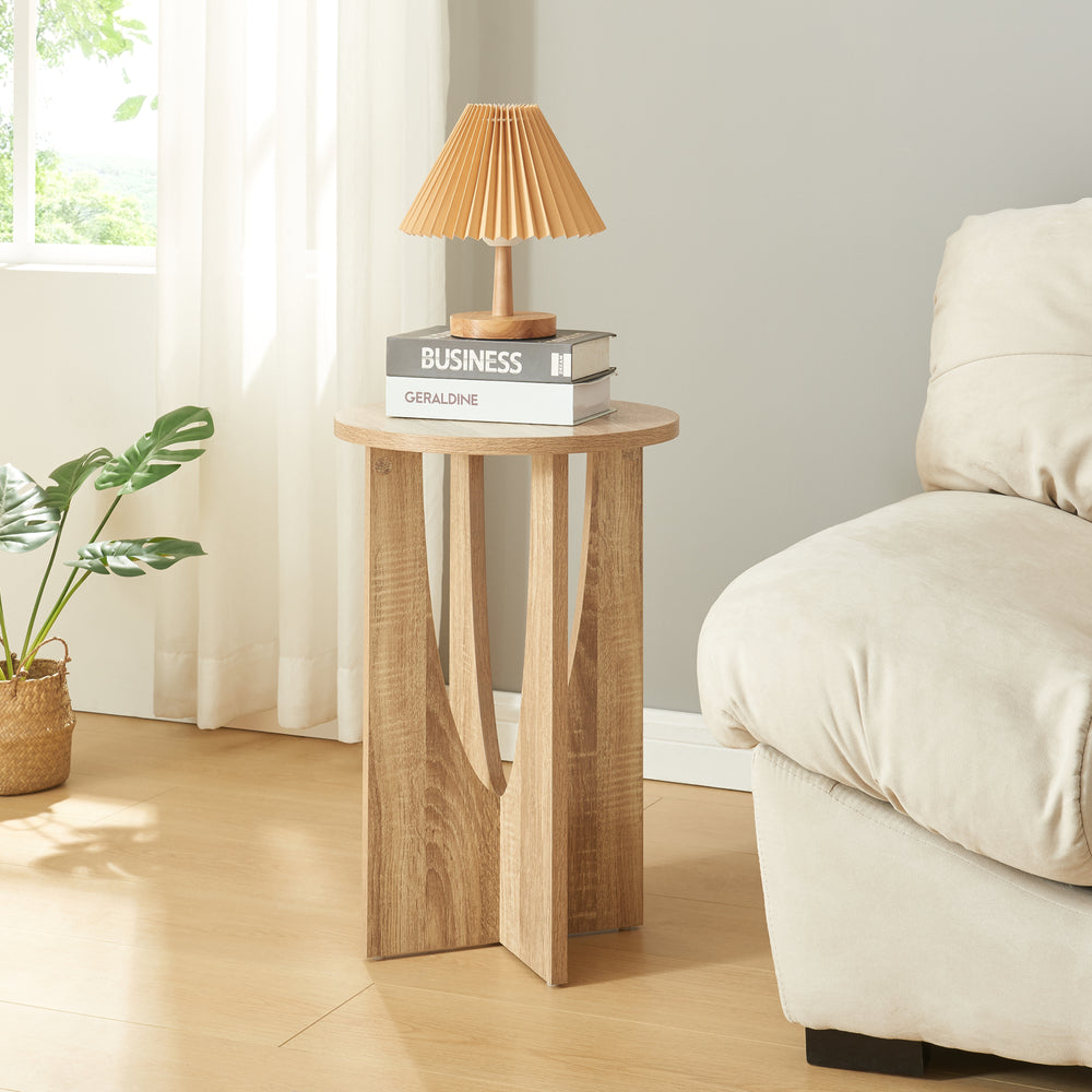 Beistelltisch Rindal 38x56,5 cm Eichenoptik [en.casa] - premiumXL
