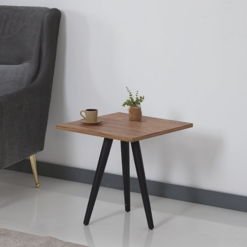 Couchtisch Ballerup 50 x 45 x 45 cm Schwarz / Walnuss - Optik [en.casa] - premiumXL