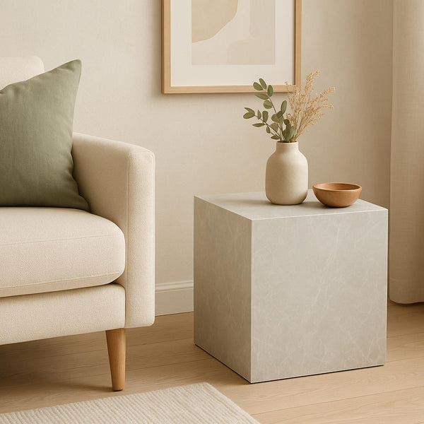 Masuta cub Ellelu 45x40x40 cm mdf  [en.casa]