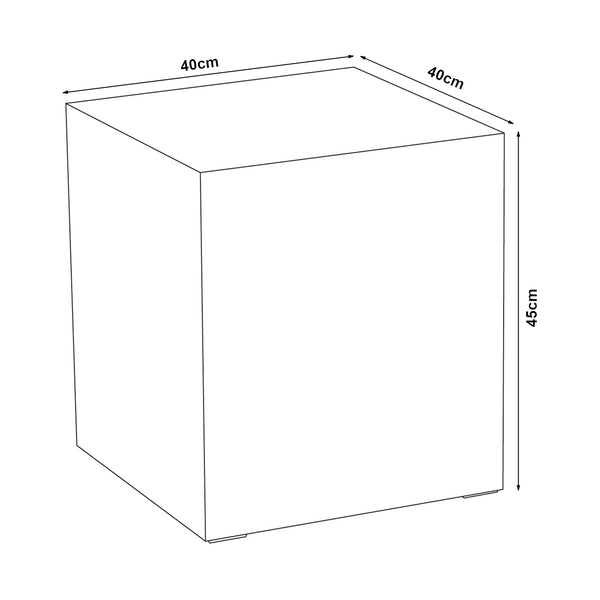 Masuta cub Ellelu 45x40x40 cm mdf  [en.casa]