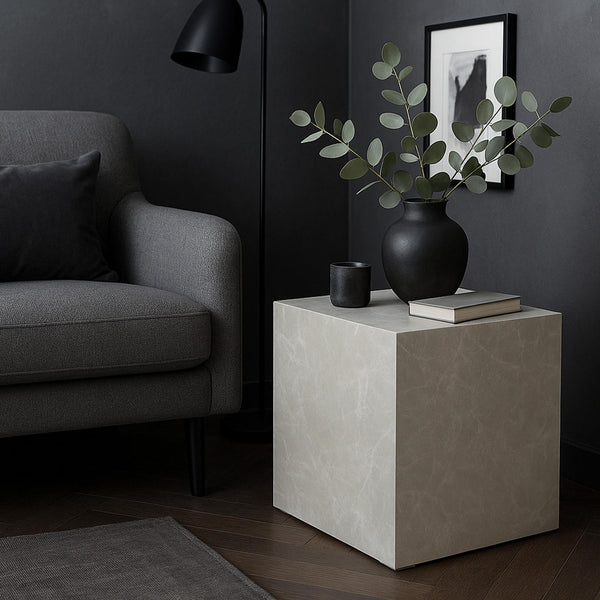 Masuta cub Ellelu 45x40x40 cm mdf  [en.casa]