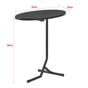 Masuta living Karlebo blat oval culori diferite [en.casa]