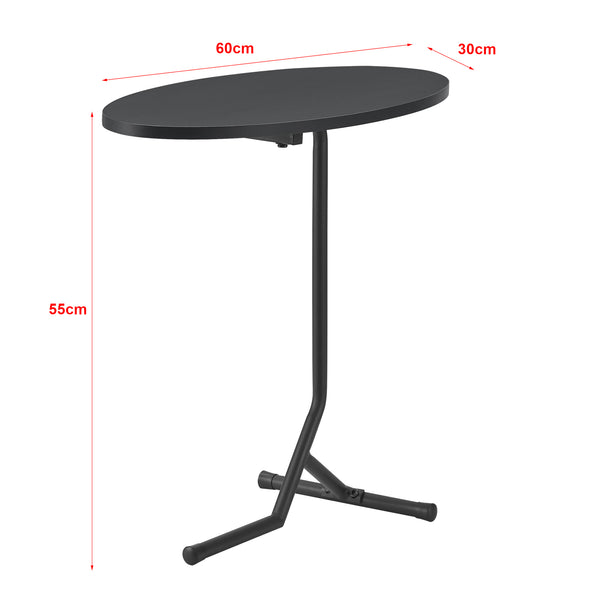 Masuta living Karlebo blat oval culori diferite [en.casa]