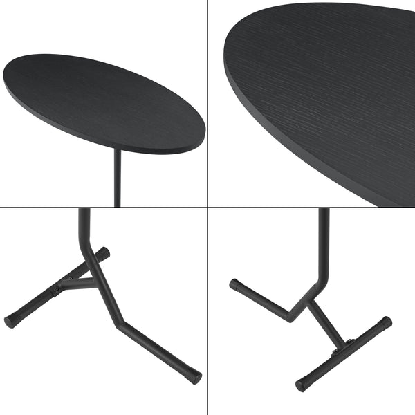 Masuta living Karlebo blat oval culori diferite [en.casa]