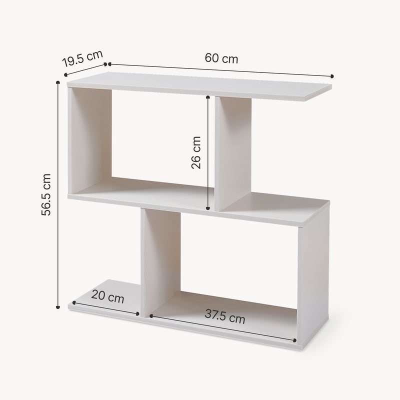 Schiță cotată Masuta Koxjö 57x60x20 cm cu spatii depozitare [en.casa]