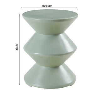 Masuta rotunda exterior Kyppeslo 47x36 cm [en.casa]
