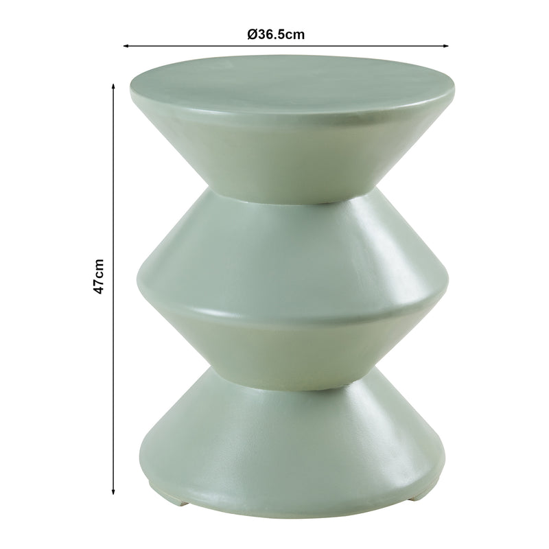 Schiță cotată Masuta rotunda exterior Kyppeslo 47x36 cm [en.casa]