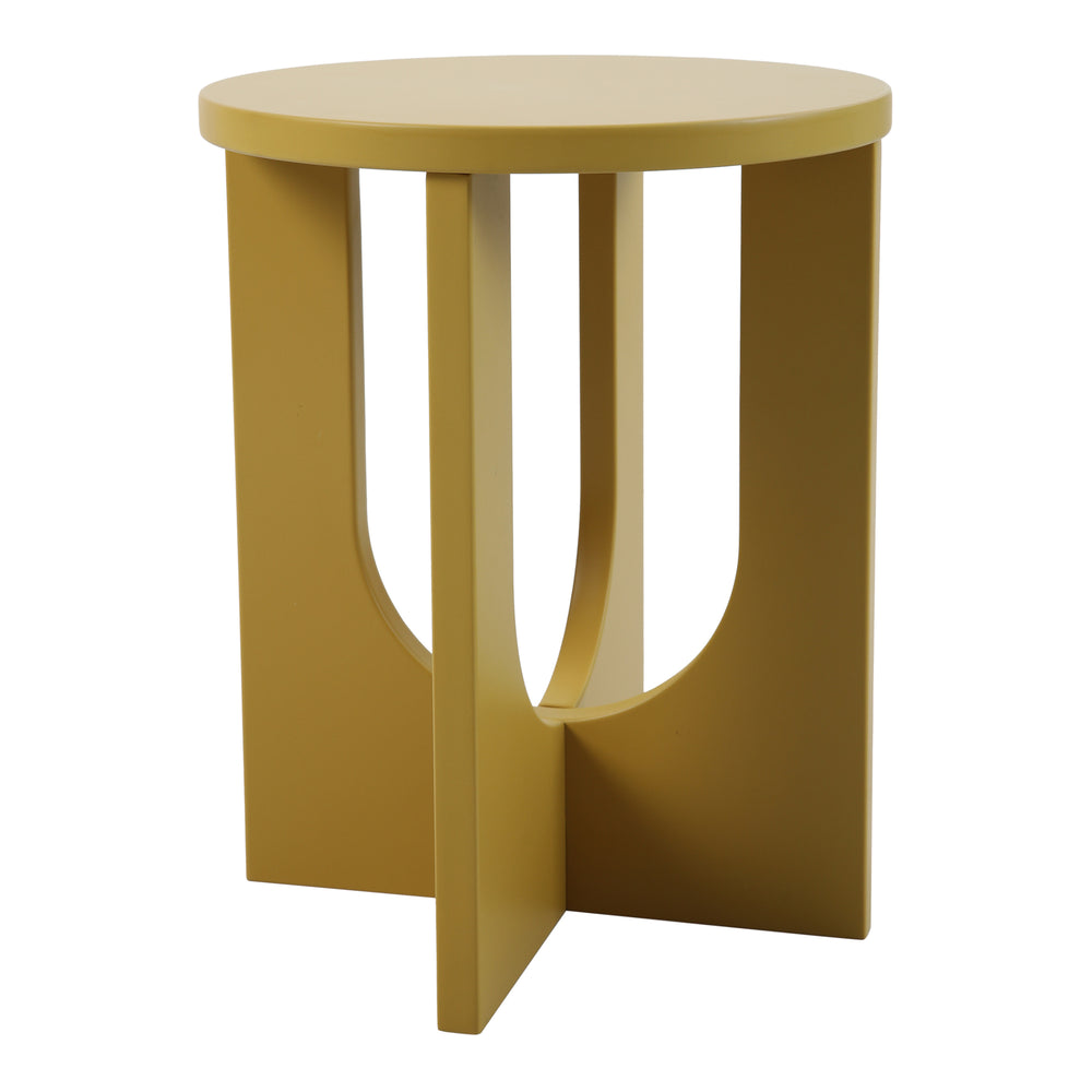 Masuta rotunda Kysdajore 50x40 cm MDF [en.casa]