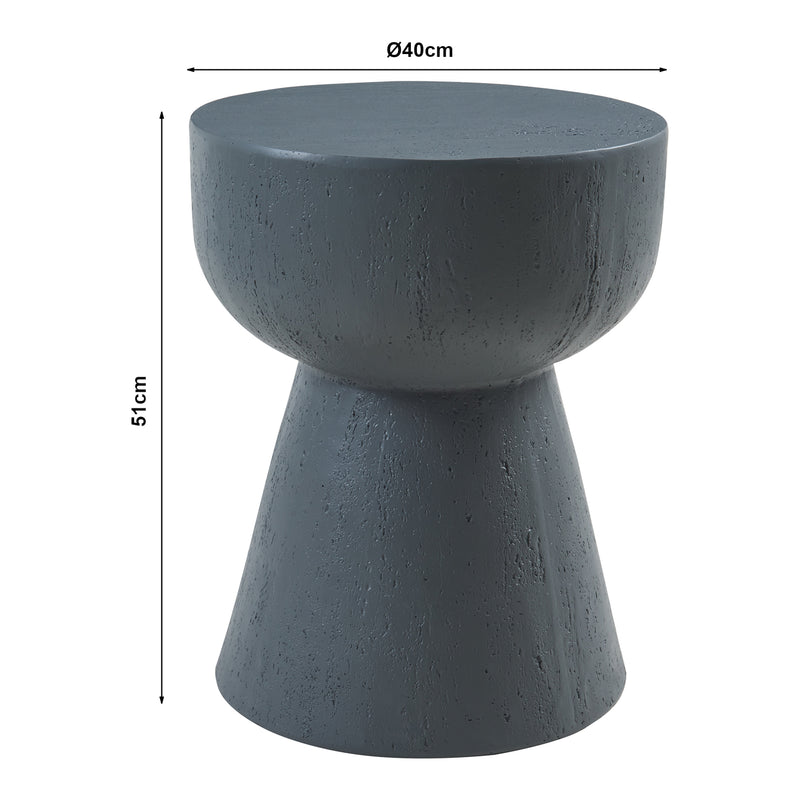 Schiță cotată Masuta exterior Oulvepijanse 51x40 cm beton usor [en.casa]