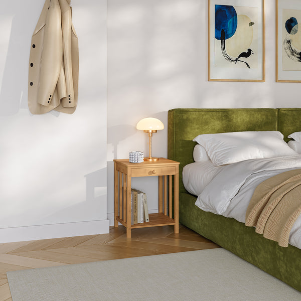 Noptiera Ranua 51x40x35cm bambus natur [en.casa]