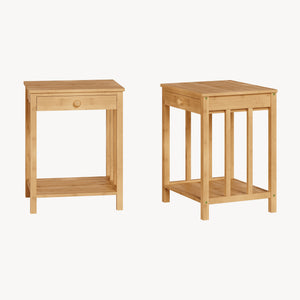 Noptiera Ranua 51x40x35cm bambus natur [en.casa]
