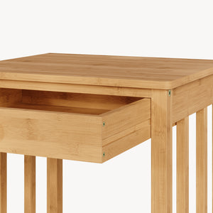 Noptiera Ranua 51x40x35cm bambus natur [en.casa]