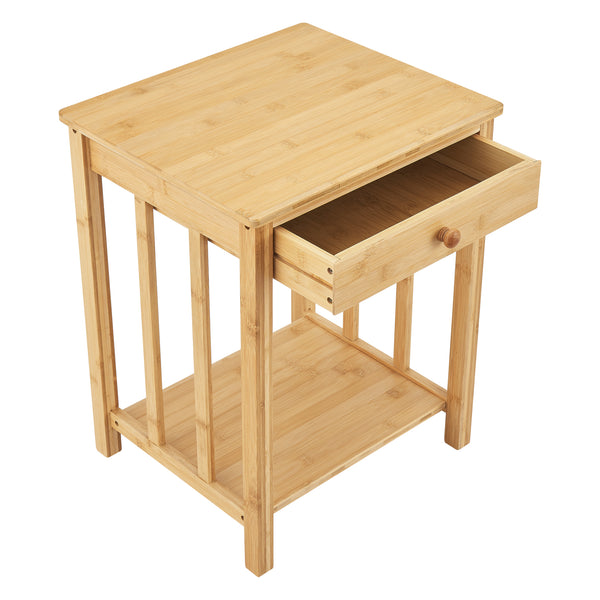 Noptiera Ranua 51x40x35cm bambus natur [en.casa]