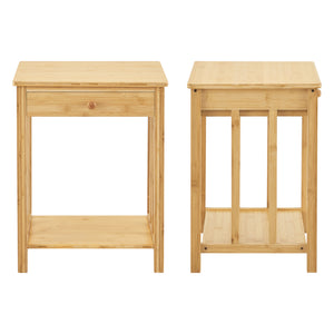 Noptiera Ranua 51x40x35cm bambus natur [en.casa]