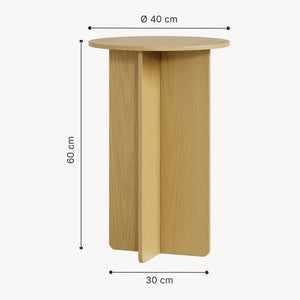Masuta rotunda Vappevn 60x40 cm [en.casa]