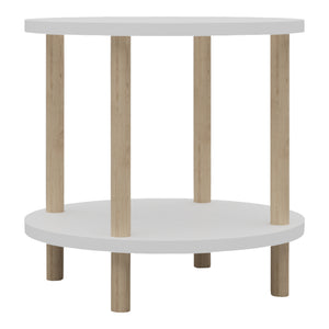 Masuta rotunda Ves 49x42 cm [en.casa]