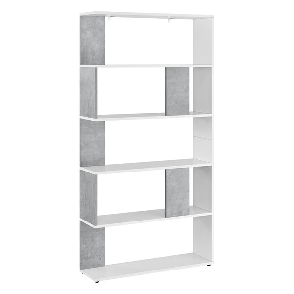 Raft carti Aneby cu 5 polite montabil perete culori diferite [en.casa] 