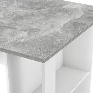 Masa bar cu raft incorporat Danderyd 120x60x105 cm [en.casa]