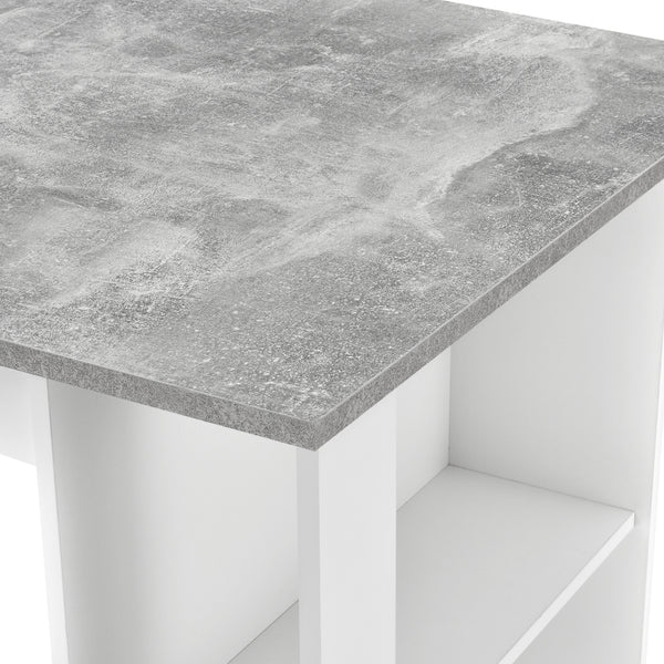 Masa bar cu raft incorporat Danderyd 120x60x105 cm [en.casa]