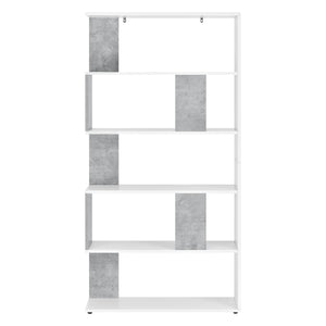 Raft carti Aneby cu 5 polite montabil perete culori diferite [en.casa] 