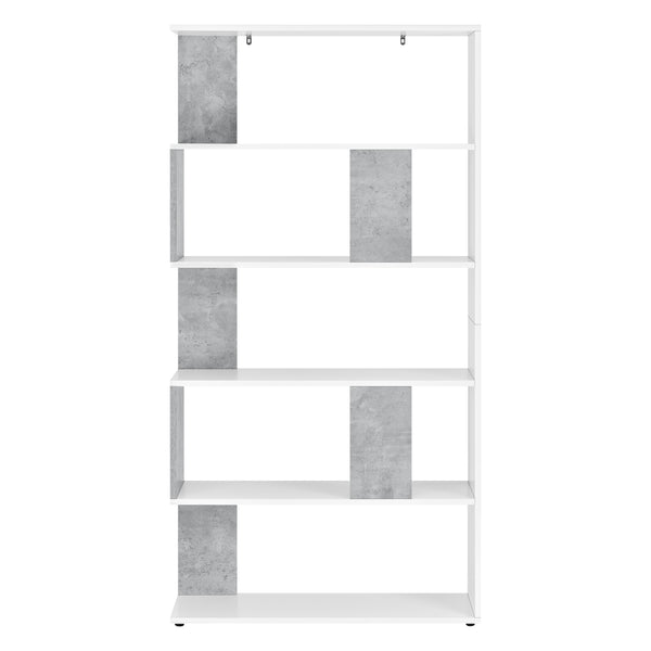 Raft carti Aneby cu 5 polite montabil perete culori diferite [en.casa] 