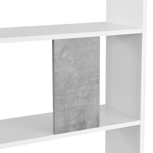 Raft carti Aneby cu 5 polite montabil perete culori diferite [en.casa] 