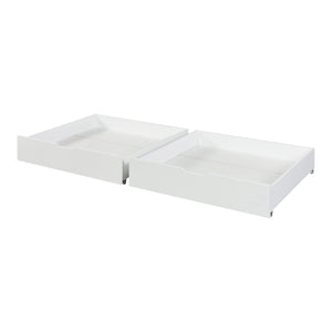 Set 2 sertare pat Ydre brad MDF alb [en.casa]