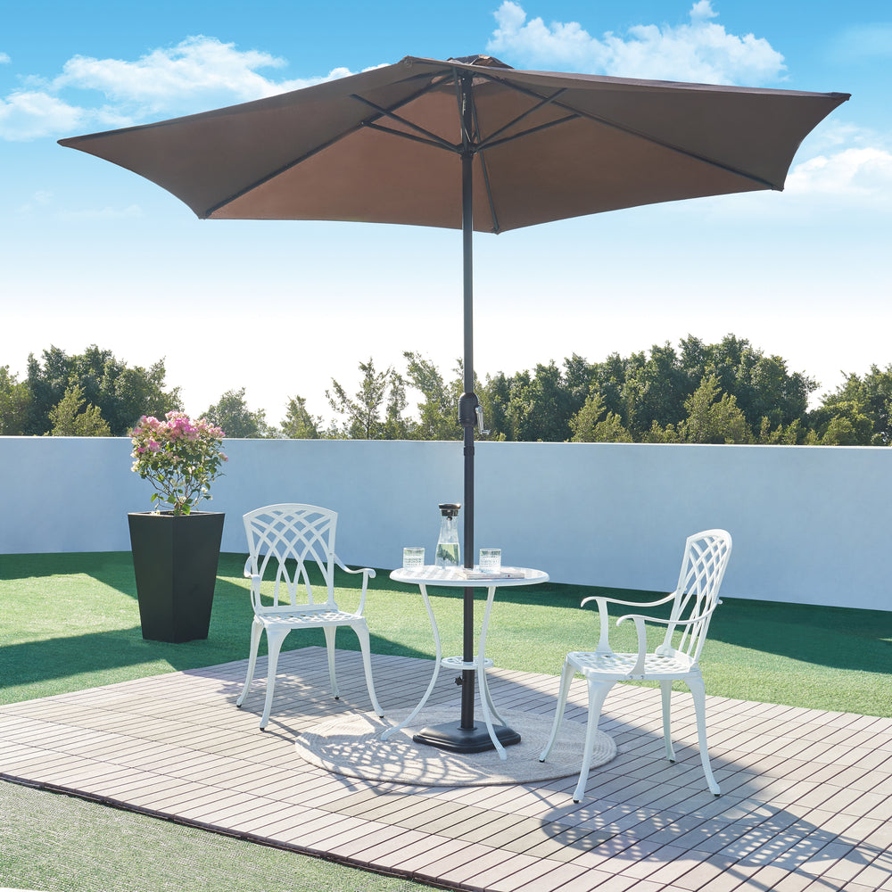 Set bistro 1 masa si 2 scaune gradina Vena aluminiu turnat  [casa.pro]