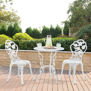 Set bistro gradina Dina masa rotunda si 2  scaune culori diferite [casa.pro]