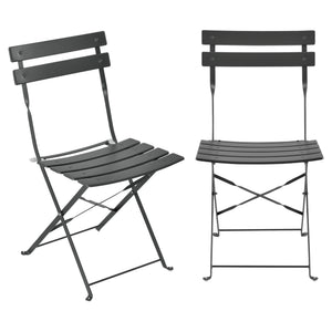 Set bistro Caprile masa cu 2 scaune pliabile culori diferite [en.casa]